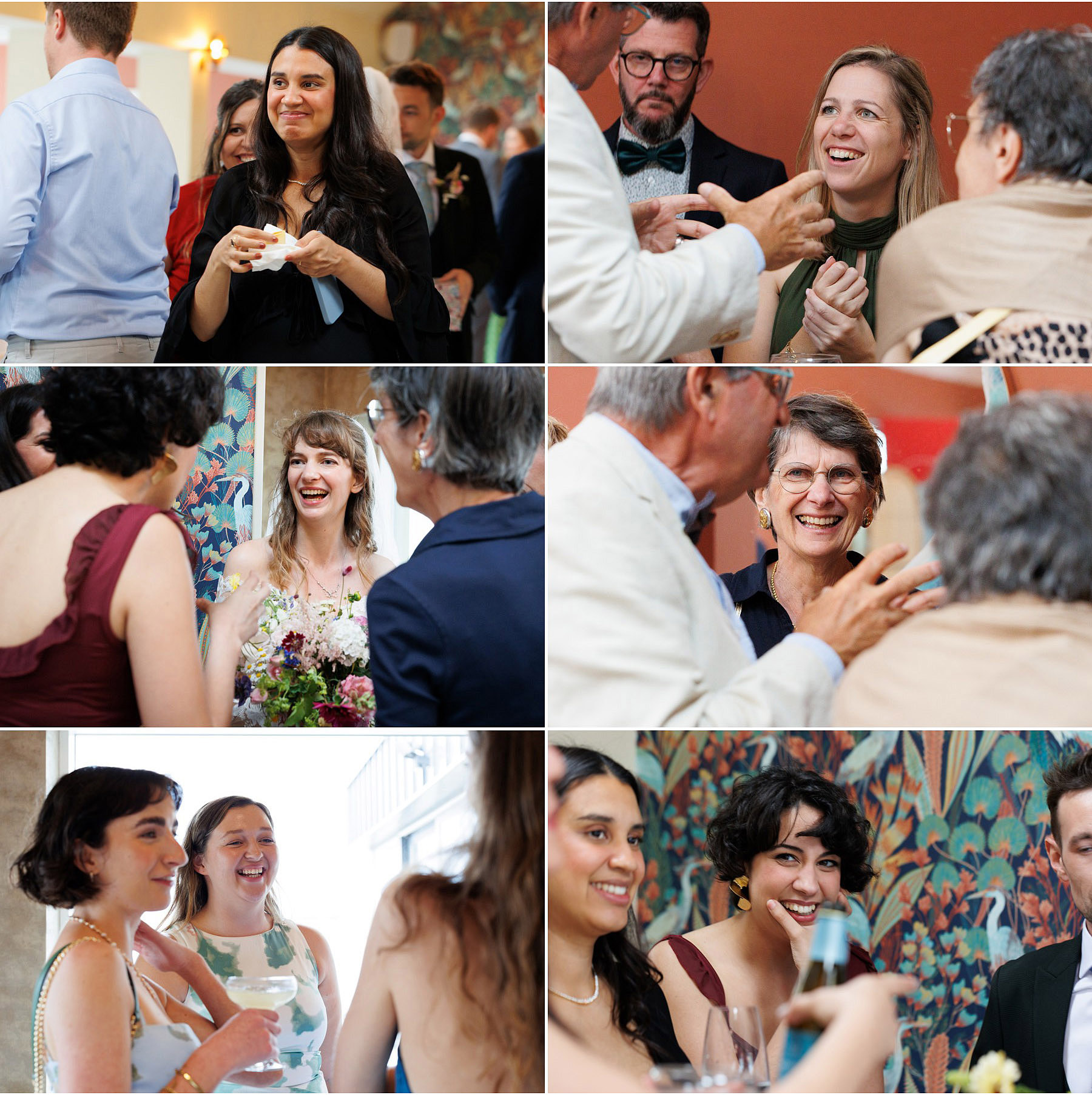 candid guest photographs from wedding in Diamond Rocks County Clare