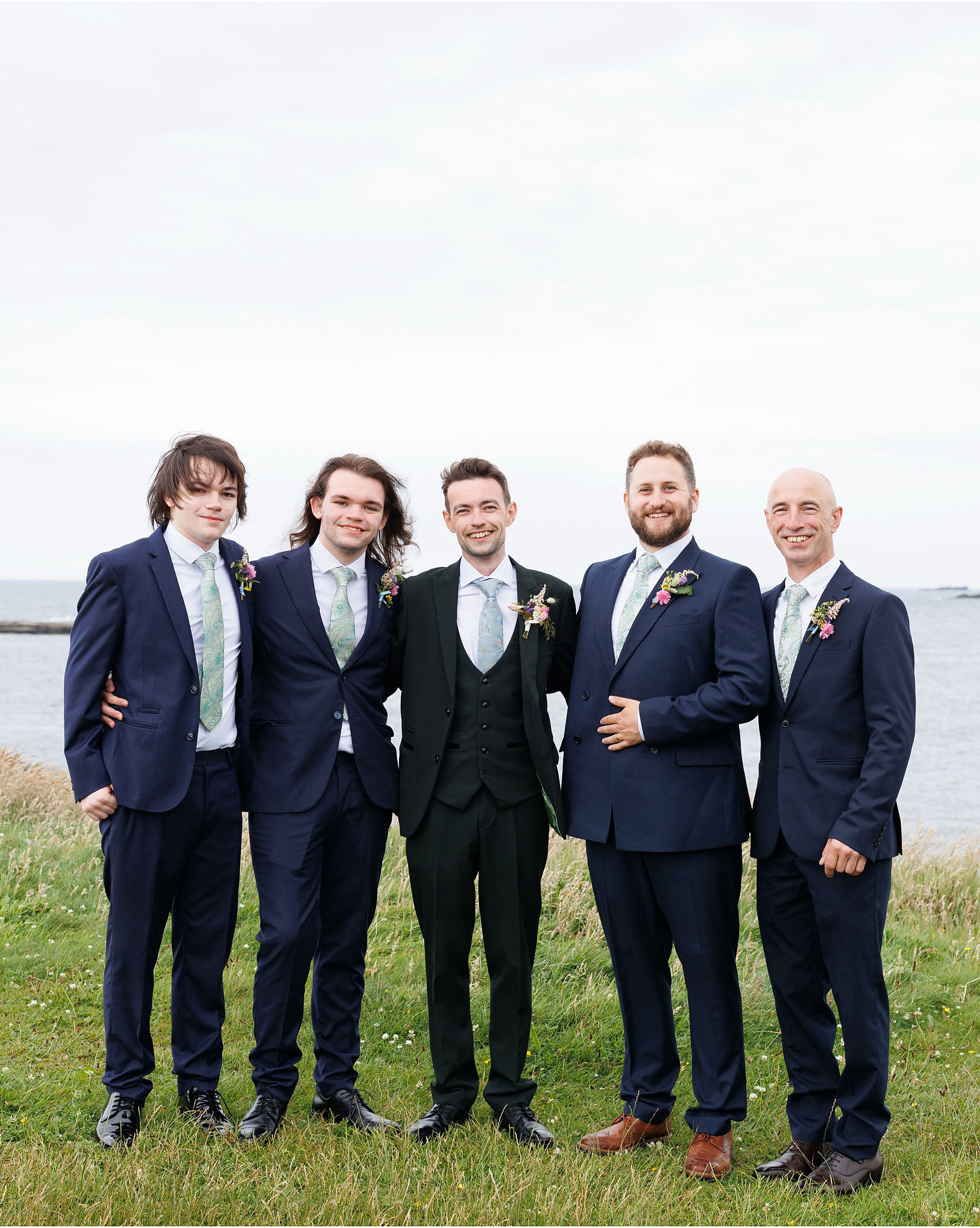 low key wedding photographs at Kilkee County Clare