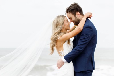 Garryvoe wedding on a misty day