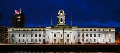 Cork City Hall at night