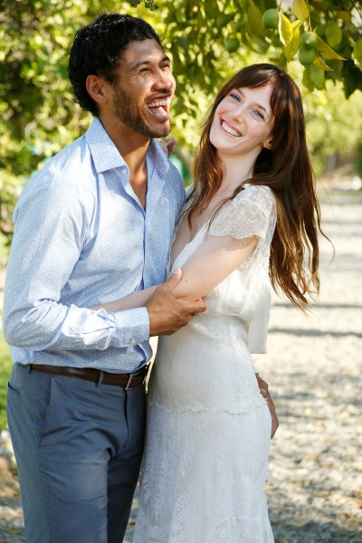 Bride and groom during their wedding photography portraits