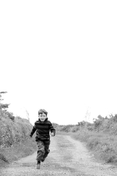 childhood in the Irish countryside - Portrait photographer Cork Claire O'Rorke - running